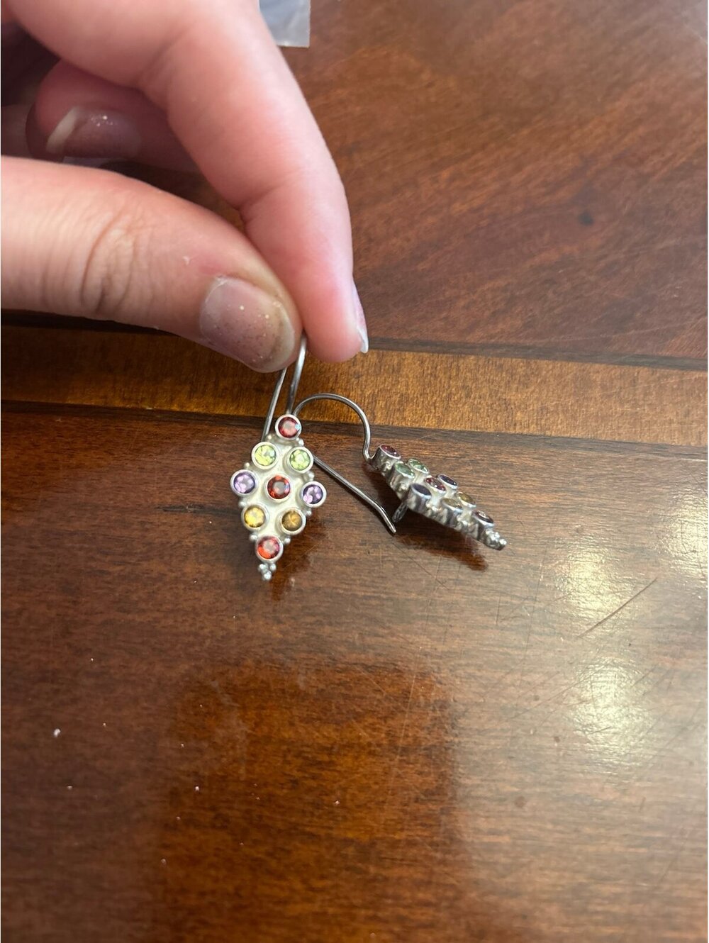 C439 Earrings 925 sterling silver very nice as shown